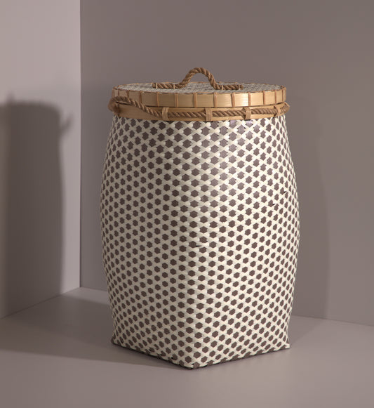 DENIA BASKET BROWN WHITE