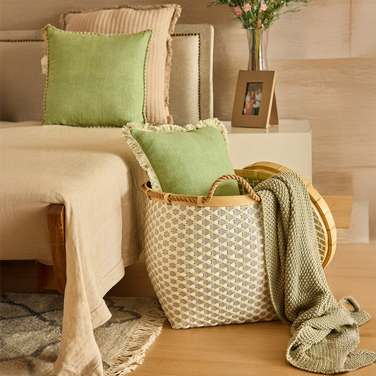 Mirage Fern Linen Cushion Cover