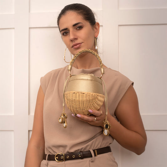 Olivia Bucket Bag - Gold