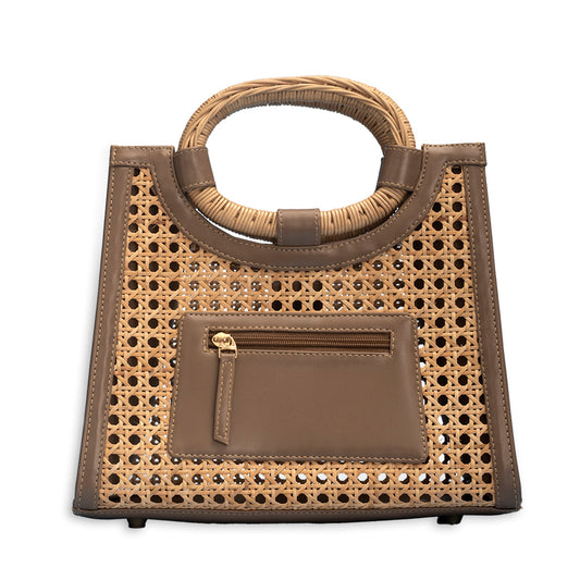 Elena Tote Bag - Taupe