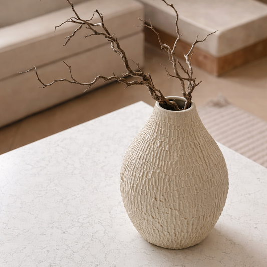 Vase for Pampas Grass
Vase for Dried Flowers
Console Table Decor
Coffee Table Styling
Shelf Decor Accent
Living Room Decor Piece
Bedroom Styling Accessory
Entryway Decor Vase
Dining Table Centerpiece
Neutral Interior Decor
Modern Home Styling
Scandinavian Decor Accessory
Organic Modern Interiors
Decorative Pottery Accent
Luxury Home Accessories