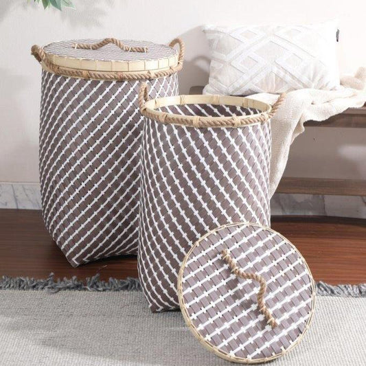 MACON BASKET BROWN WHITE