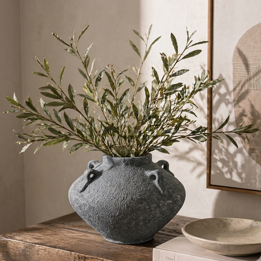 KURO GREY TERRACOTA VASE