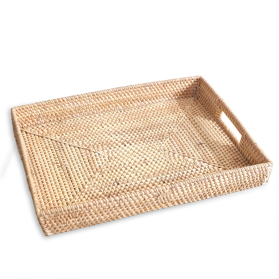 Rectangular woven serving tray,
Natural rattan tray with handles, Wicker breakfast tray, Handwoven decorative tray, Eco-friendly rattan tray, Rustic woven coffee table tray,
Boho style wicker tray, Large serving tray for kitchen or living room,
Handmade rattan organizer tray,
Woven basket tray for home décor
Durable wicker tray for drinks or snacks, Farmhouse woven tray,
Lightweight storage tray with cutout handles, Natural fiber woven tray, Rectangular wicker catchall tray .