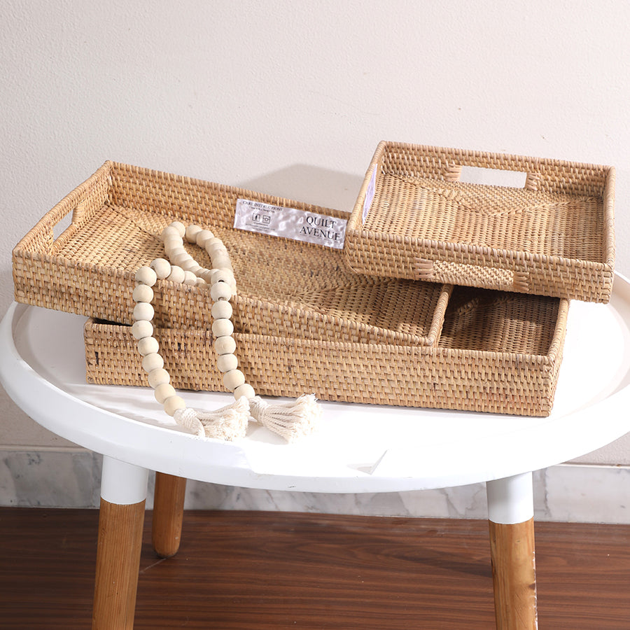 Woven tray set, Handwoven rattan trays, Rectangular wicker trays,
Natural storage trays, Decorative tray bundle, Eco-friendly rattan trays,
Handmade wicker organizer,
Boho farmhouse tray set, Rustic woven tray décor, Sustainable home accessories .