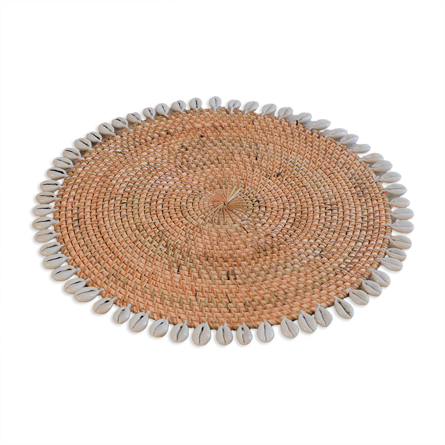 rattan round placemat, woven rattan table mat, coastal style placemat,
Boho chic placemat, natural fiber placemat, shell edge placemat, cowrie shell table mat, handcrafted woven placemat ,tropical dining décor, eco-friendly tableware,
beach house placemat, rustic rattan mat, handmade rattan charger,
sustainable table décor, island style placemat.