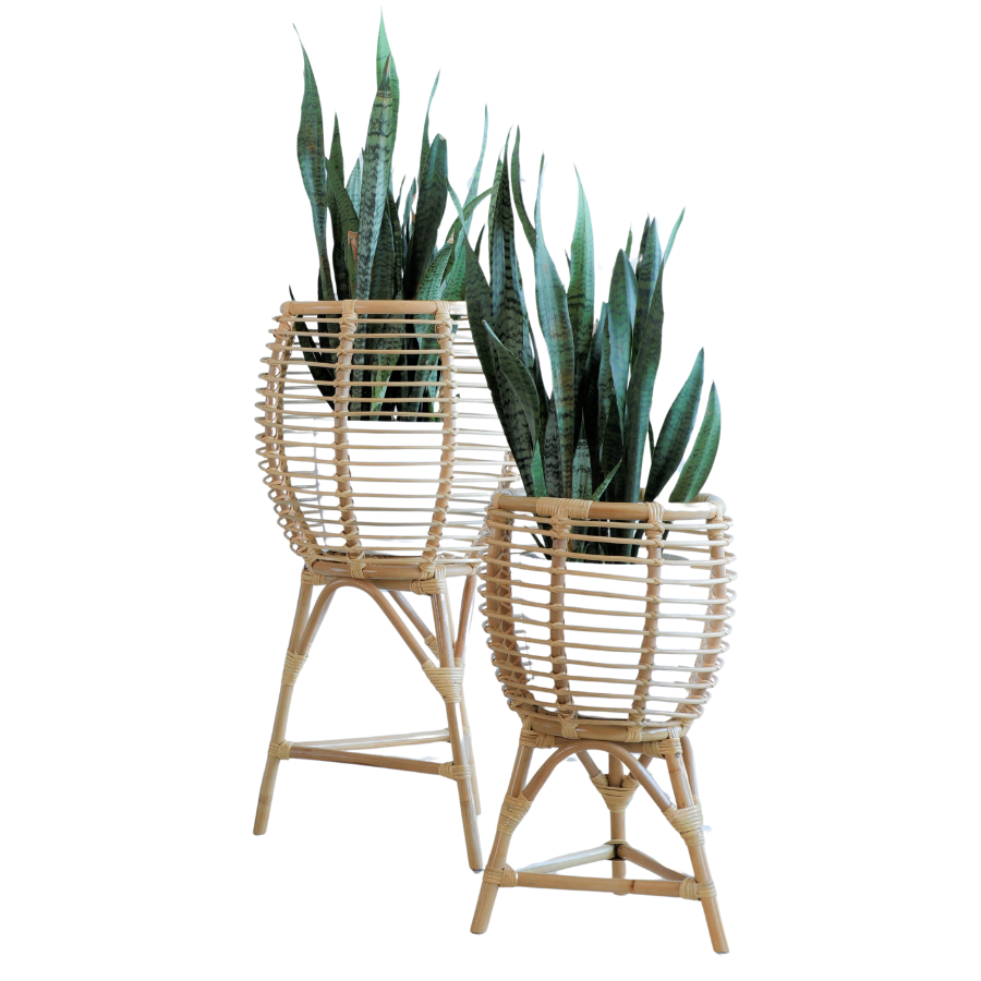 Rattan plant stand, Woven plant holder, Indoor plant stand, Bamboo plant stand, Rattan planter stand, Handwoven rattan plant stand with legs, Boho style indoor plant holder, Decorative rattan planter for snake plants, Natural bamboo plant display stand, Elevated rattan pot stand for home décor .