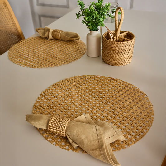 Sand Linen Table Napkins | Set of 2