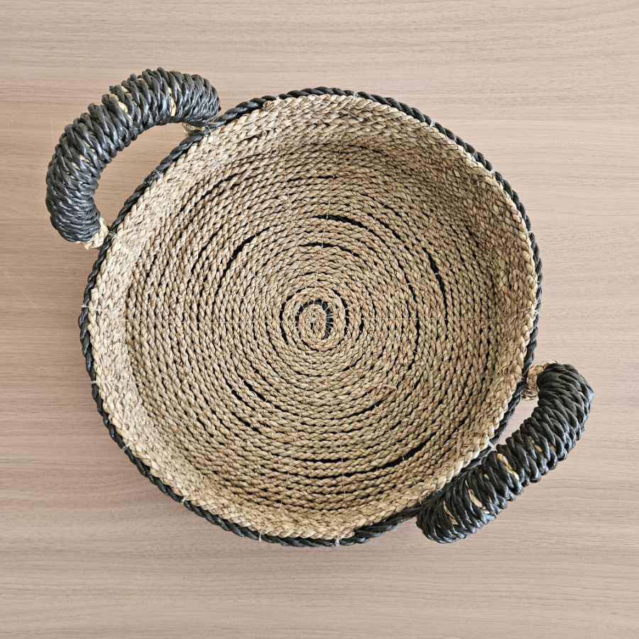Agen seagrass tray black natural image 3