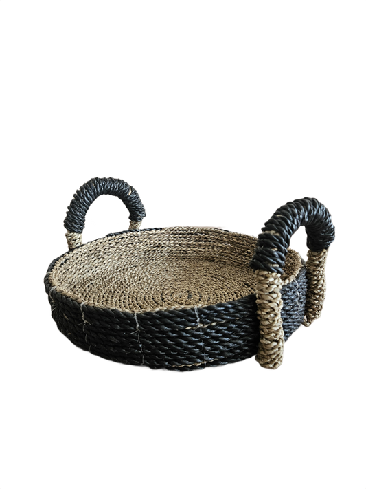 Agen seagrass tray black natural