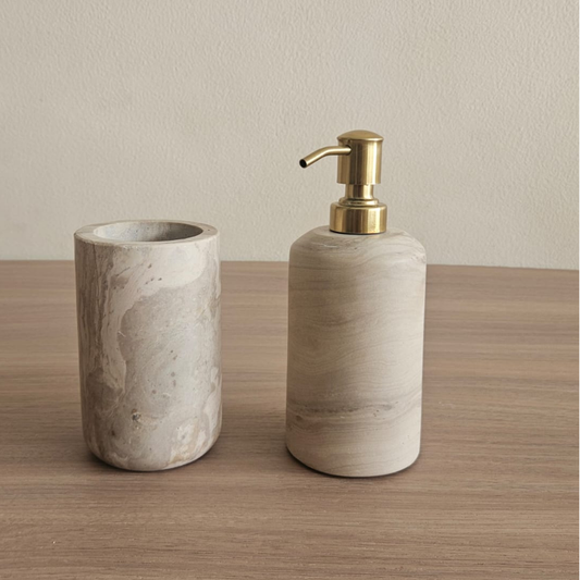 SIENA SOAP DISPENSER & BRUSH HOLDER