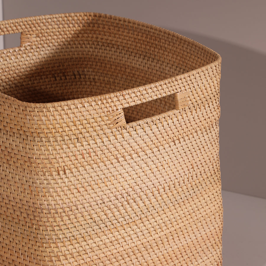 Woven storage basket, Rattan basket, Handwoven basket, Natural fiber basket, Decorative storage basket, Wicker laundry basket, Eco-friendly basket, Boho storage décor, Rustic home organization, Basket with handles, Woven hamper, Handcrafted basket, Sustainable home storage .