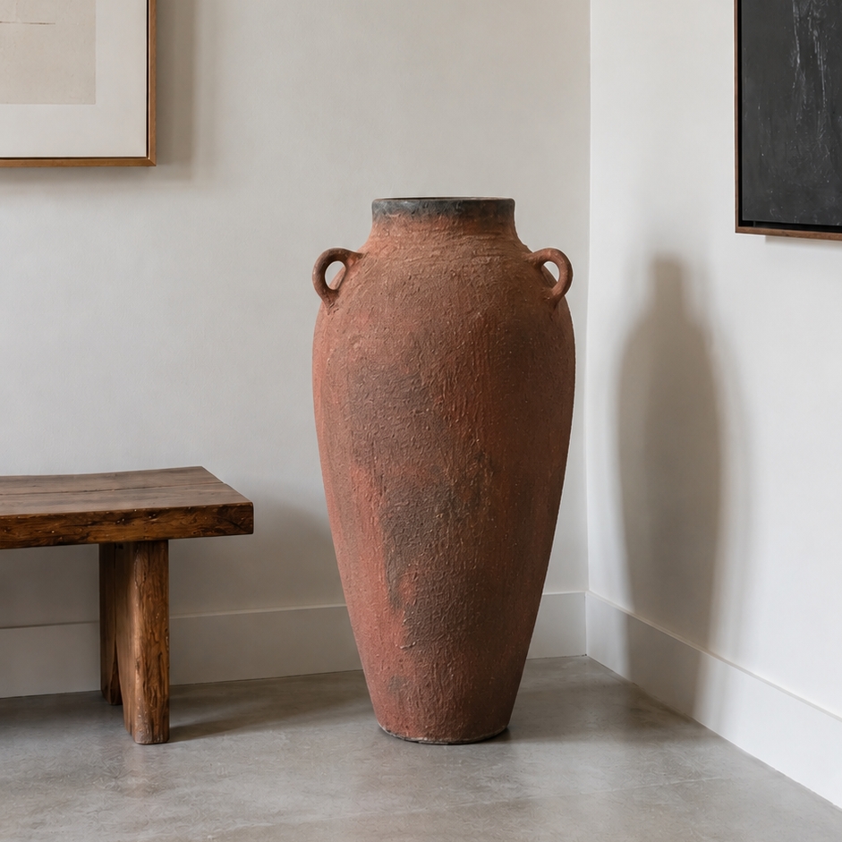 • Olive Tree Vase
• Entryway Statement Piece
• Floor Decor Accent
• Rustic Mediterranean Styling
• Luxury Villa Decor
• Indoor Planter Pot
• Architectural Home Decor
• Organic Modern Accent
• Corner Styling Essential
• Decorative Terracotta Urn
