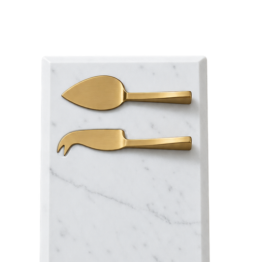 Marble cheese board & knife set