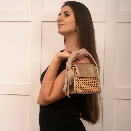 Chloe Mini Bag - Gold