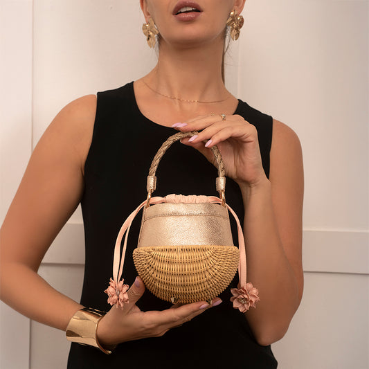 Olivia Bucket Bag - Rose Gold