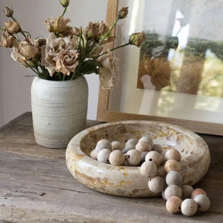 Fruit Bowl, 
Decorative Bowl, 
Centerpiece Bowl, 
Potpourri Bowl, 
Key Holder Bowl, 
Catchall Bowl, 
Dining Serveware, 
Salad Serving Bowl, 
Snack Serving Bowl, 
Tabletop Decor.