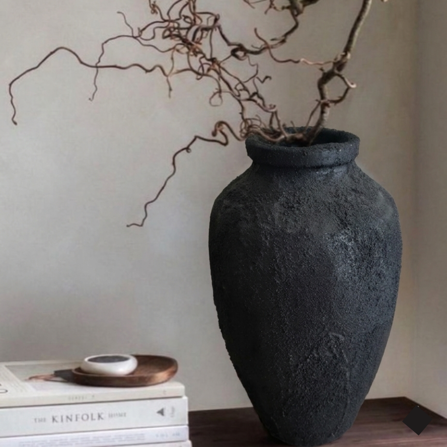 Black Terracotta Vase for Living Room
Large Decorative Terracotta Floor Vase,
Handmade Black Clay Vase,
Terracotta Vase for Pampas Grass,
Rustic Black Vase for Home Decor,
Modern Terracotta Vase for Shelf Styling,
Decorative Vase for Console Table,
Wabi Sabi Terracotta Vase,
Textured Black Terracotta Vase,
Artisan Handmade Vase for Interior Styling.