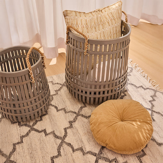 Mosaic Sand Linen Cushion Cover