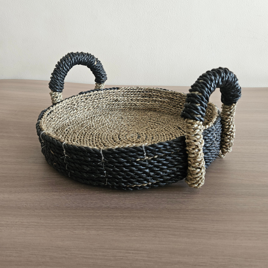 Agen seagrass tray black natural image 2