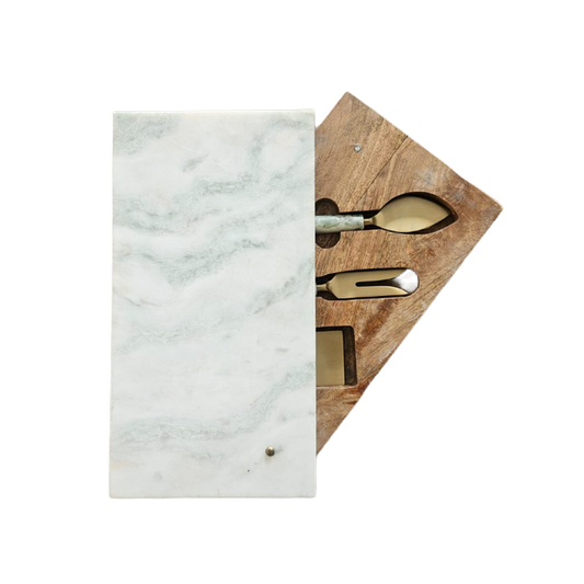 MARBLE BURTON KNIFE BOARD SET