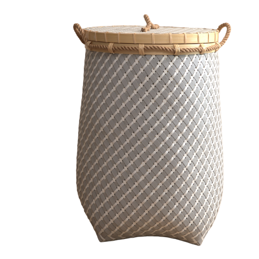 MACON BASKET GREY WHITE