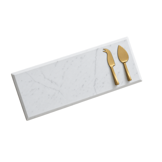 Marble cheese board & knife set