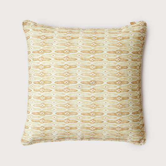 Mosaic Sand Linen Cushion Cover